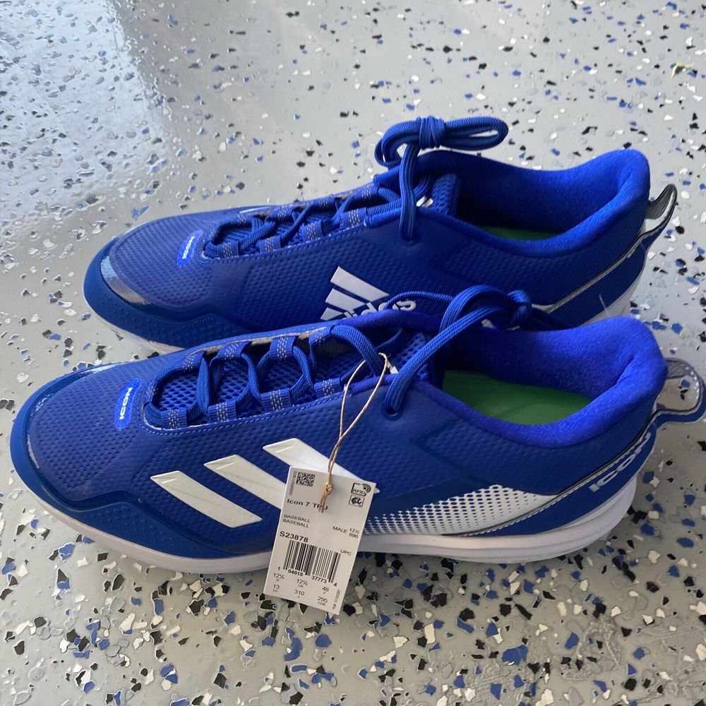 Size‎ 13 Men's adidas Icon 7 TPU Baseball Cleats Royal Blue S23878